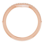 Accented Stackable V Ring - Image 3