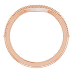 Accented Stackable V Ring - Image 4