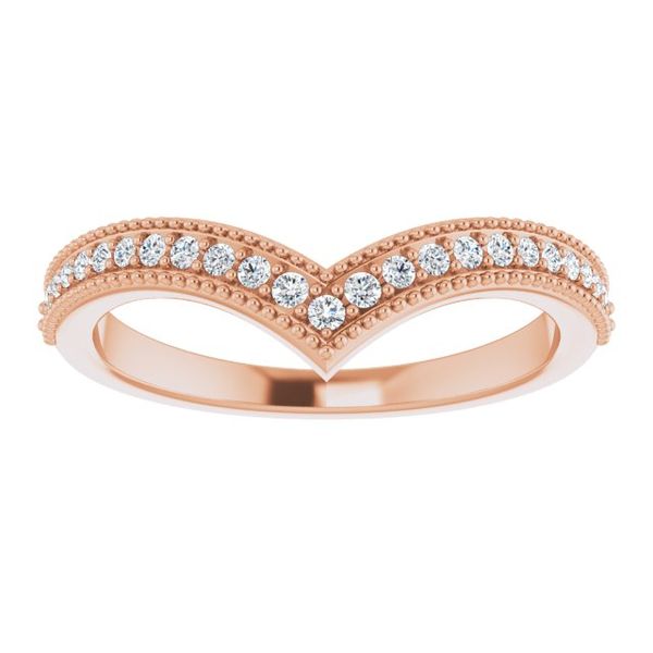 Accented Stackable V Ring - Image 5