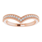 Accented Stackable V Ring - Image 5