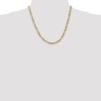 Leslie's 14K 5.50mm Flat Figaro Chain - Image 4