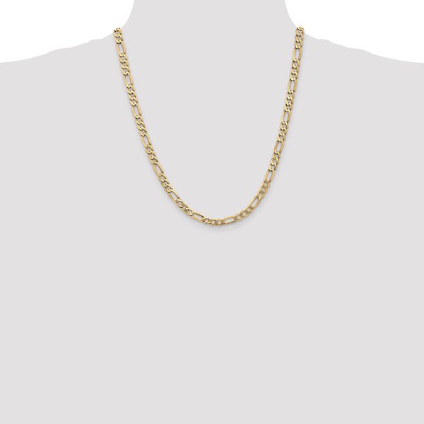 Leslie's 14K 5.50mm Flat Figaro Chain - Image 4