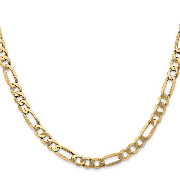 Leslie's 14K 5.50mm Flat Figaro Chain - Image 2