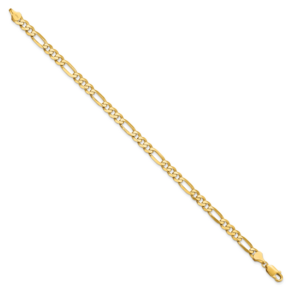 Leslie's 14K 5.50mm Flat Figaro Chain - Image 2