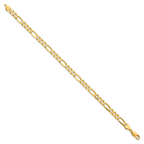 Leslie's 14K 5.50mm Flat Figaro Chain - Image 2