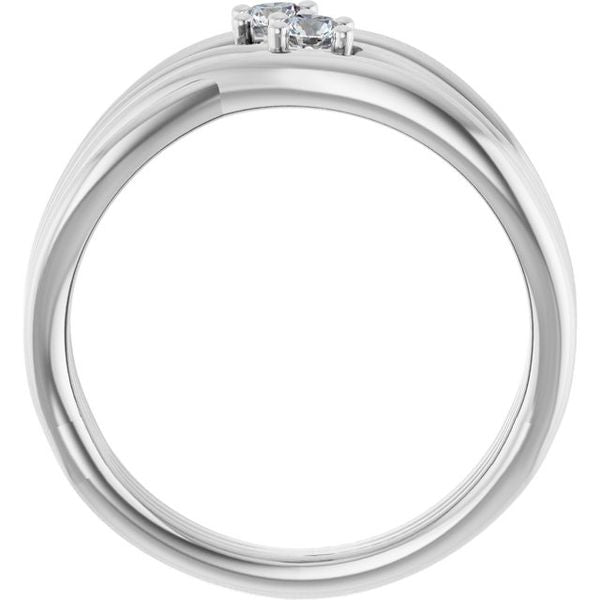 Two-Stone Bypass Ring - Image 2