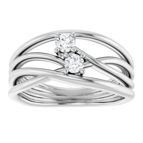 Two-Stone Bypass Ring - Image 3