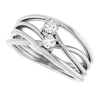 Two-Stone Bypass Ring - Image 5