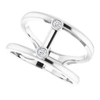 Two-Stone Negative Space Ring - Image 5