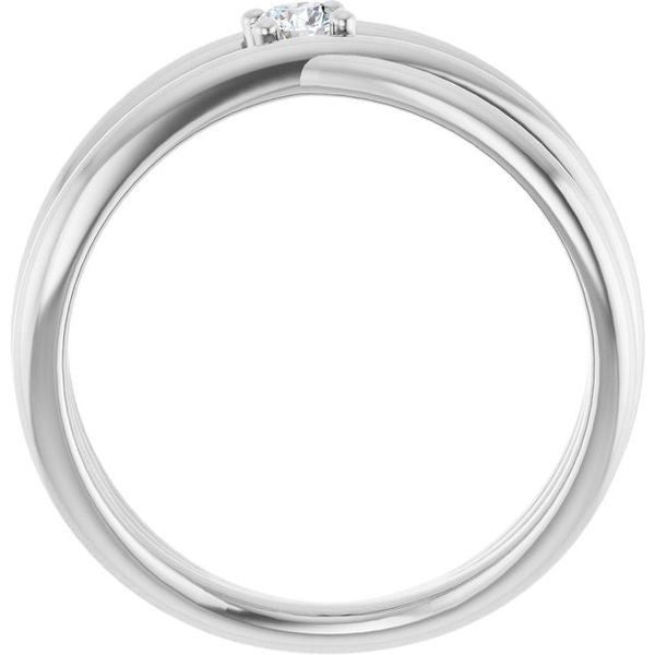 Solitaire Negative Space Ring - Image 2