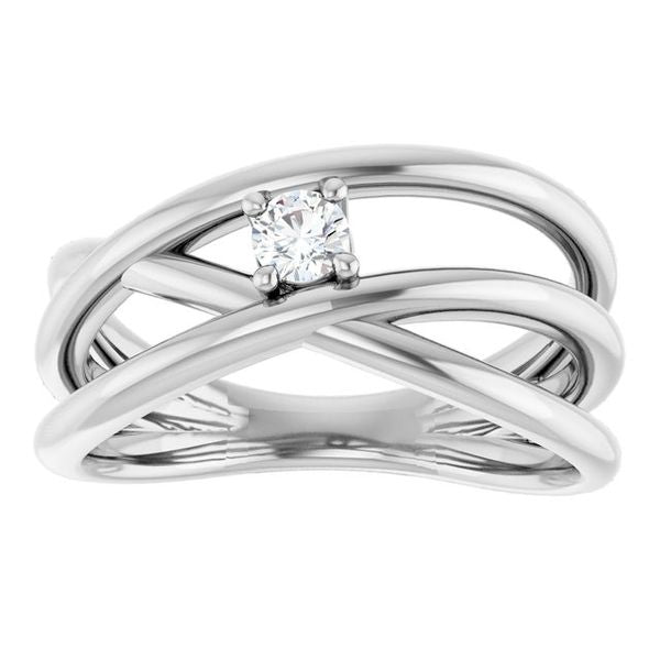 Solitaire Negative Space Ring - Image 3