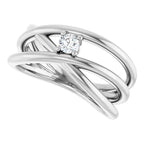 Solitaire Negative Space Ring - Image 5