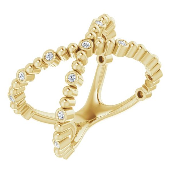 Beaded Negative Space Ring