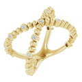 Beaded Negative Space Ring