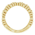 Beaded Negative Space Ring - Image 2