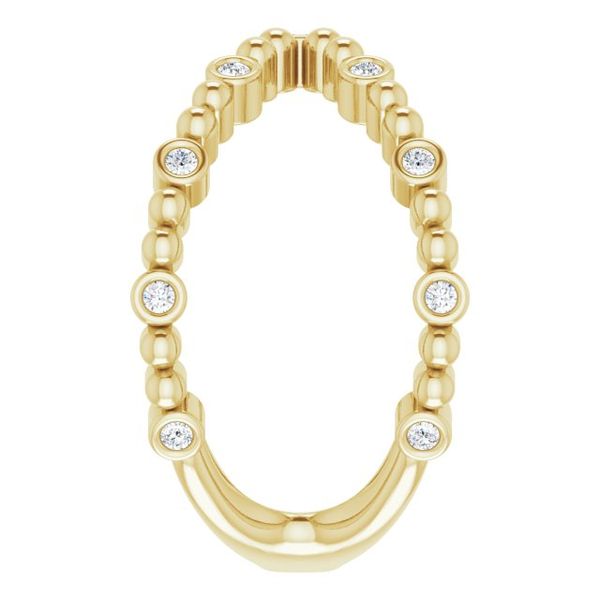 Beaded Negative Space Ring - Image 4
