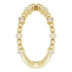 Beaded Negative Space Ring - Image 4