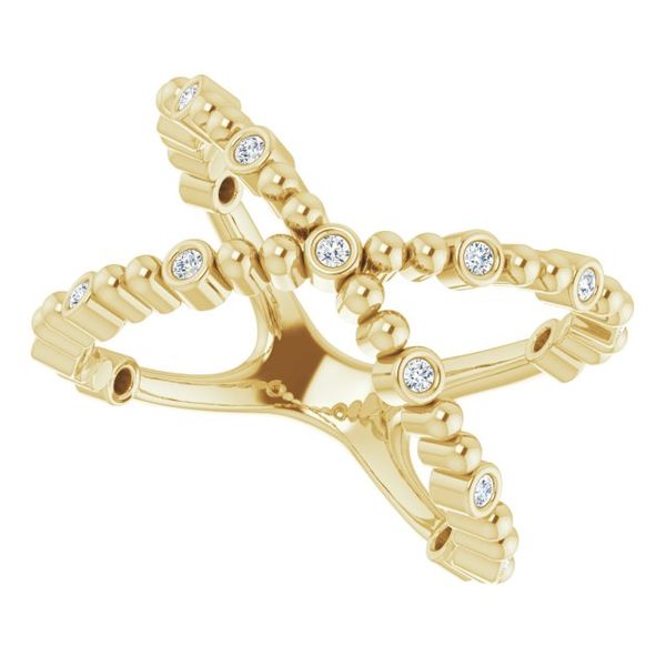 Beaded Negative Space Ring - Image 5