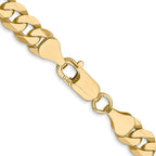 Leslie's 14K 7.25mm Flat Beveled Curb Chain - Image 3