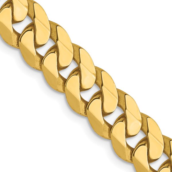 Leslie's 14K 7.25mm Flat Beveled Curb Chain