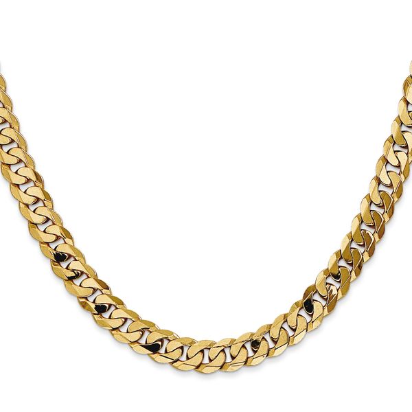 Leslie's 14K 7.25mm Flat Beveled Curb Chain - Image 2