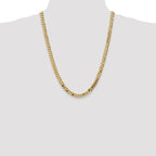Leslie's 14K 7.25mm Flat Beveled Curb Chain - Image 4