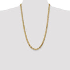 Leslie's 14K 7.25mm Flat Beveled Curb Chain - Image 4