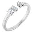Accented Negative Space Ring