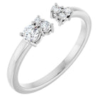 Accented Negative Space Ring