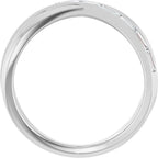 Channel-Set Criss-Cross Ring - Image 2