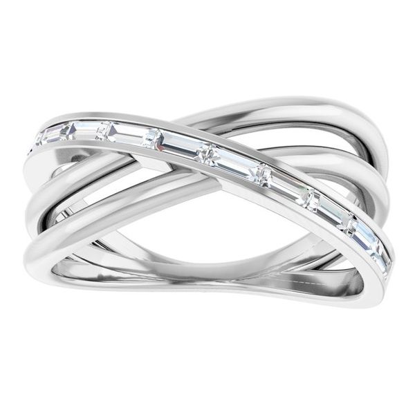 Channel-Set Criss-Cross Ring - Image 3