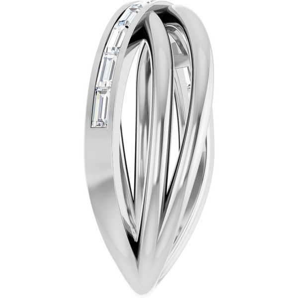 Channel-Set Criss-Cross Ring - Image 4