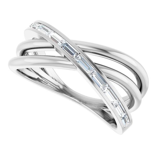 Channel-Set Criss-Cross Ring - Image 5