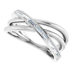 Channel-Set Criss-Cross Ring - Image 5