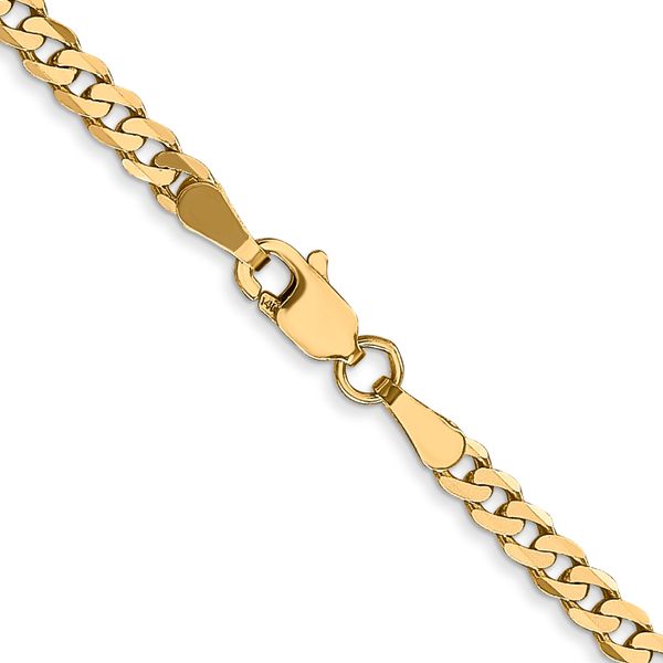Leslie's 14K 2.9mm Flat Beveled Curb Chain - Image 3