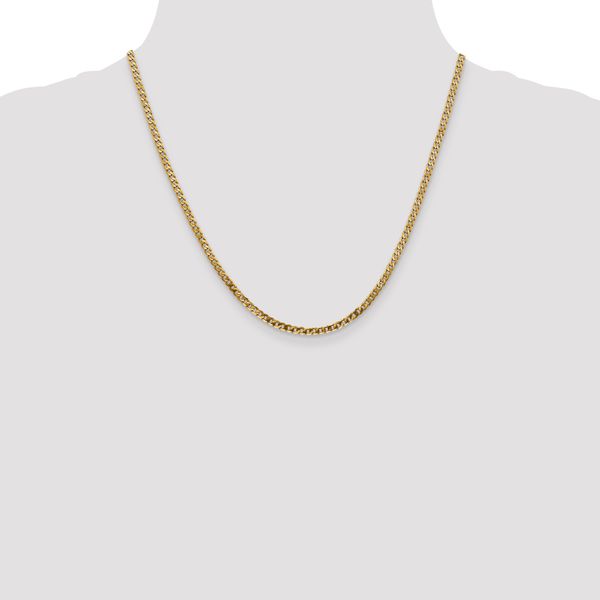 Leslie's 14K 2.9mm Flat Beveled Curb Chain - Image 4
