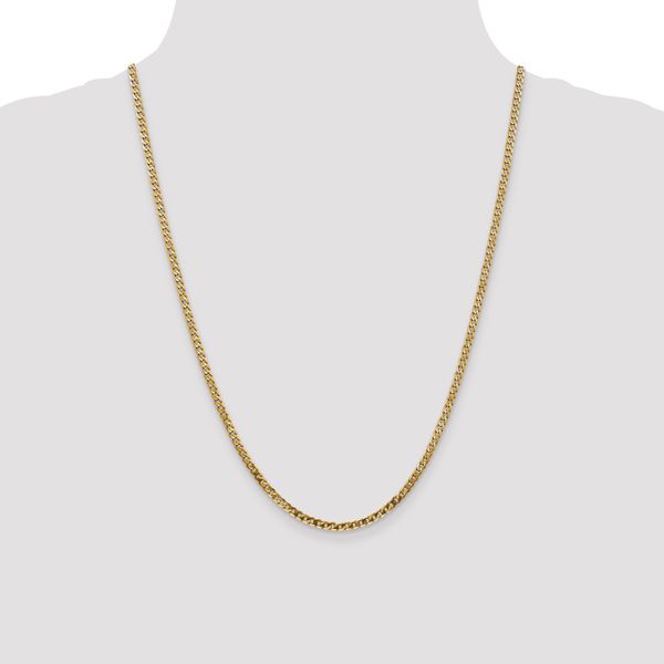 Leslie's 14K 2.9mm Flat Beveled Curb Chain - Image 4