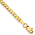 Leslie's 14K 2.9mm Flat Beveled Curb Chain