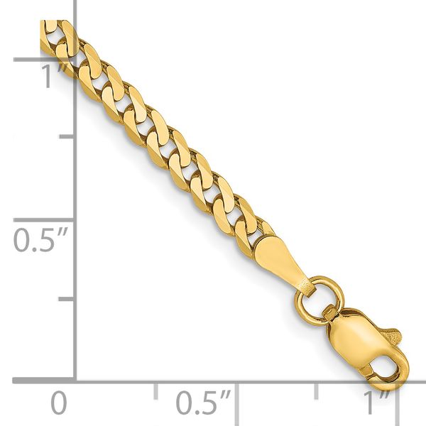 Leslie's 14K 2.9mm Flat Beveled Curb Chain - Image 2