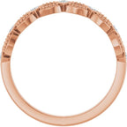 Bezel-Set Stackable Ring - Image 2