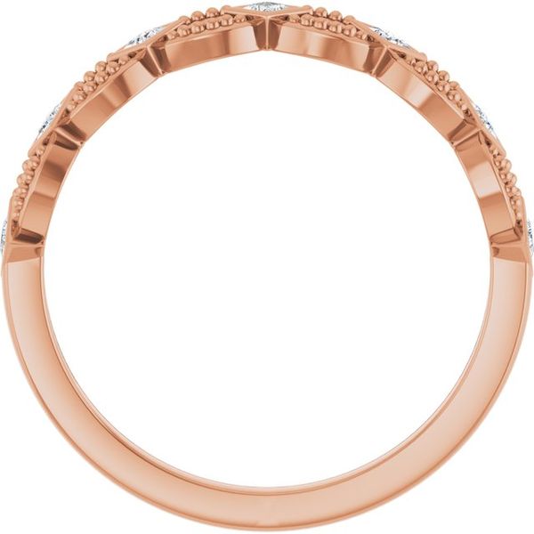 Bezel-Set Stackable Ring - Image 2