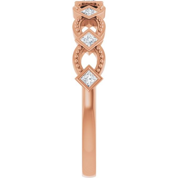 Bezel-Set Stackable Ring - Image 4