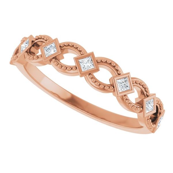 Bezel-Set Stackable Ring - Image 5