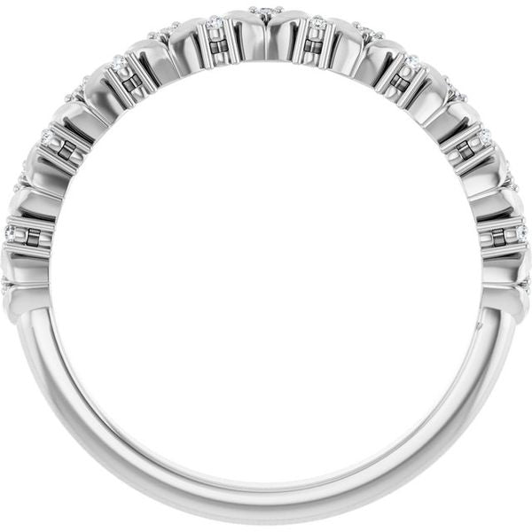 Accented Leaf Stackable Ring - Image 2