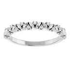Accented Leaf Stackable Ring - Image 3
