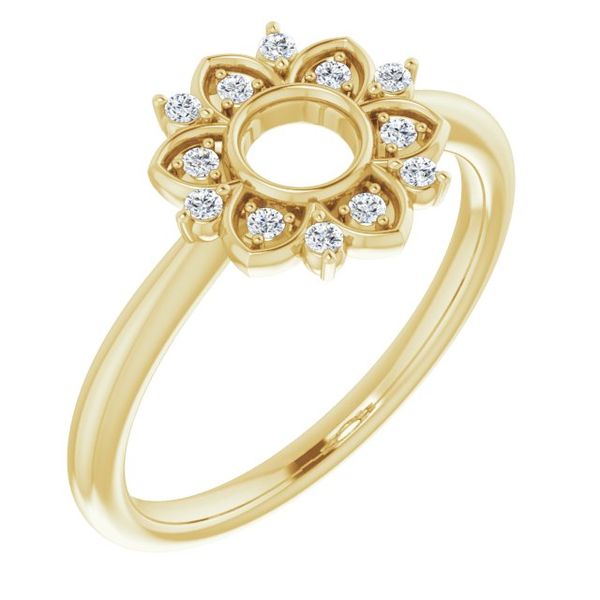 Accented Starburst Ring