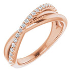 Accented Criss-Cross Ring