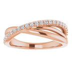 Accented Criss-Cross Ring - Image 3