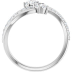 Two-Stone Bypass Ring - Image 2