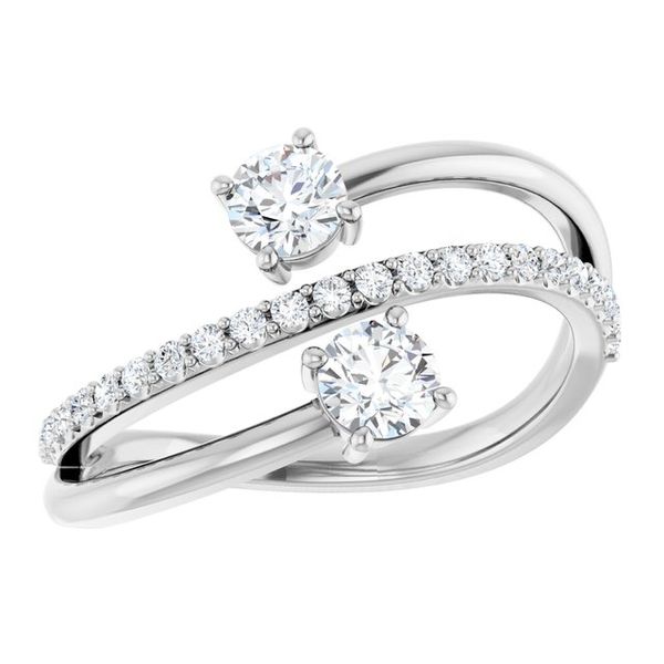 Two-Stone Bypass Ring - Image 3